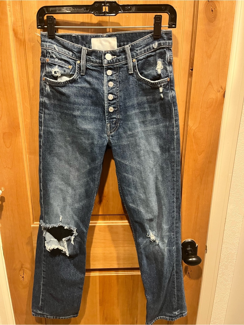 MOTHER Pixie Tomcat Ankle Jeans - Dark Blue - size 26